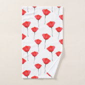 Motif des pépites d'aquarelle rouge (Serviette à main)