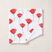 Motif des pépites d'aquarelle rouge (Gant de toilette)