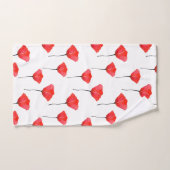 Motif des pépites d'aquarelle rouge (Serviette à main)