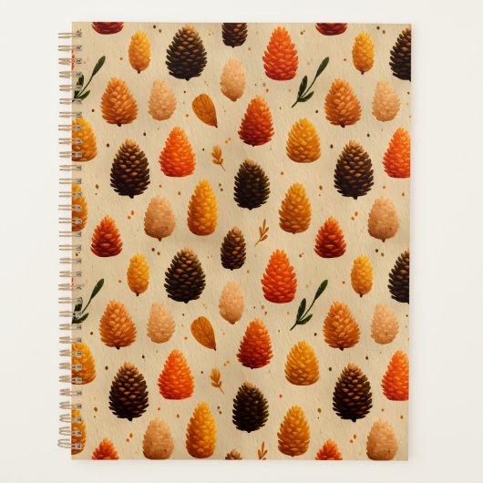 Motif des Pinecones d'hiver chauds (Devant)