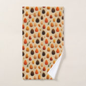 Motif des Pinecones d'hiver chauds (Serviette à main)