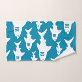 Motif des requins nageurs (Serviette à main)