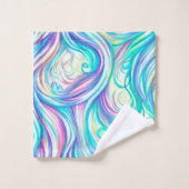 Motif des torrents et des torrents bleus (Gant de toilette)