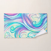 Motif des torrents et des torrents bleus (Serviette à main)