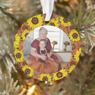 Motif des tournesols d'automne