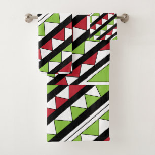 Motif des triangles géométriques des bandes diagon