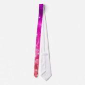 Motif d'espace Bokeh violet/rose Cravate conçue (Dos)