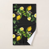 Motif d'été du jardin de citron (Serviette à main)
