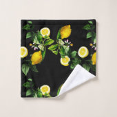 Motif d'été du jardin de citron (Gant de toilette)
