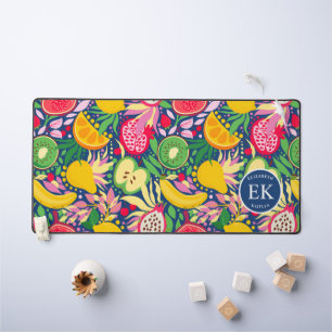 Motif d'été pour le Monogramme de fruits tropicaux