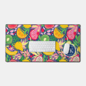 Motif d'été pour le Monogramme de fruits tropicaux (Clavier et souris)
