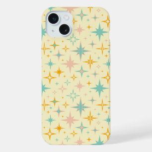 Motif d'étoiles rétro colorées