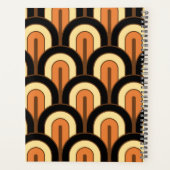 Motif d'éventail géométrique dégradé rétro (Dos)