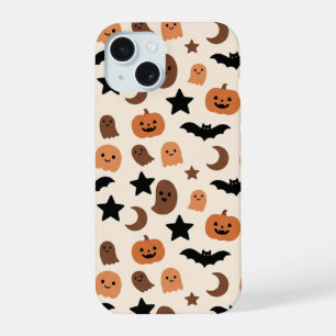 Motif d'Halloween avec des fantômes et des citroui