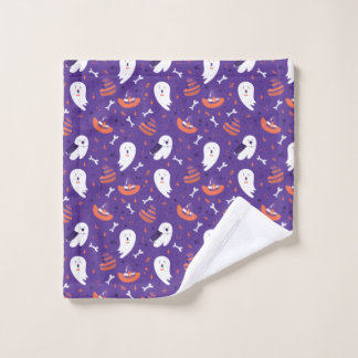 Motif d'Halloween avec fantôme et Motif pourpre