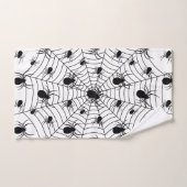 Motif d'Halloween Black White araignées (Serviette à main)