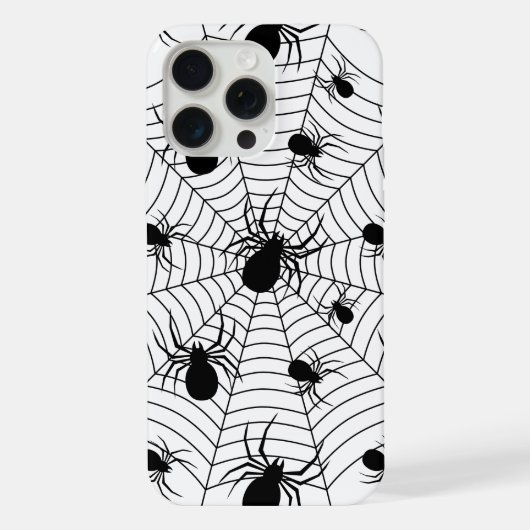 Motif d'Halloween Black White araignées (Verso)