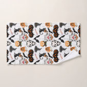 Motif d'Halloween. Éffrayant et mignon (Serviette à main)