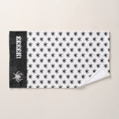 Motif d'Halloween noir/blanc (Serviette à main)