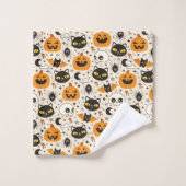 Motif d'Halloween rétro (Gant de toilette)