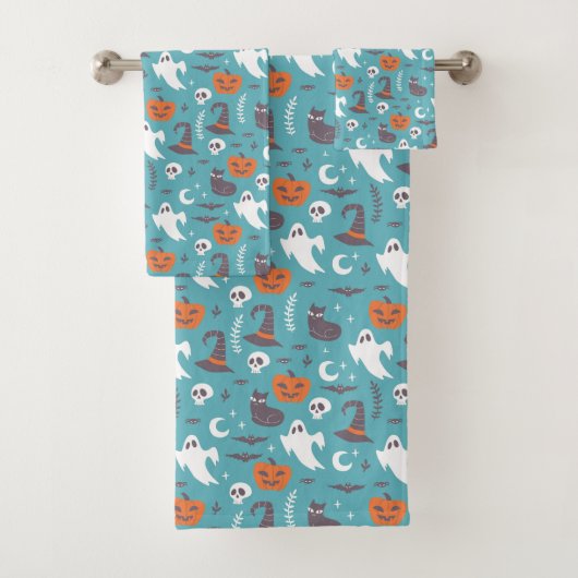 Motif d'Halloween Turquoise amusant (En situation)