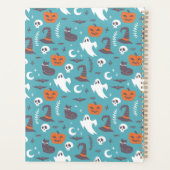 Motif d'Halloween Turquoise amusant (Dos)