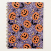 Motif d'Halloween violet Jack-O-lanterne (Devant)
