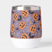 Motif d'Halloween violet Jack-O-lanterne (Arrière)