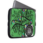 Motif d'hélice verte sac électronique (Devant droit)