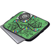 Motif d'hélice verte sac électronique (Devant bas)