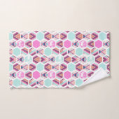 Motif d'hexagone d'aquarelle (Serviette à main)