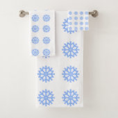 Motif d'hiver bleu clair Snowflake (En situation)