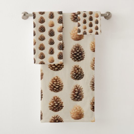 Motif d'hiver Rustique Brown Pine Cône (En situation)