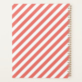 Motif diagonal de bandes roses et blanches (Dos)