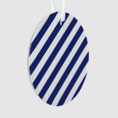 Motif diagonal de bleu marine et blanc de rayures (devant)