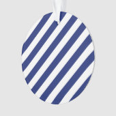 Motif diagonal de bleu marine et blanc de rayures (devant)