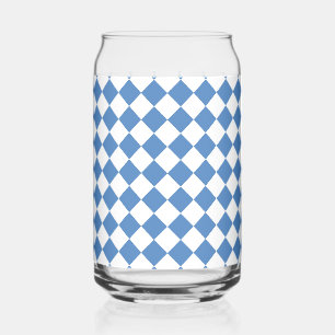 Motif diamant à carreaux bleu blanc