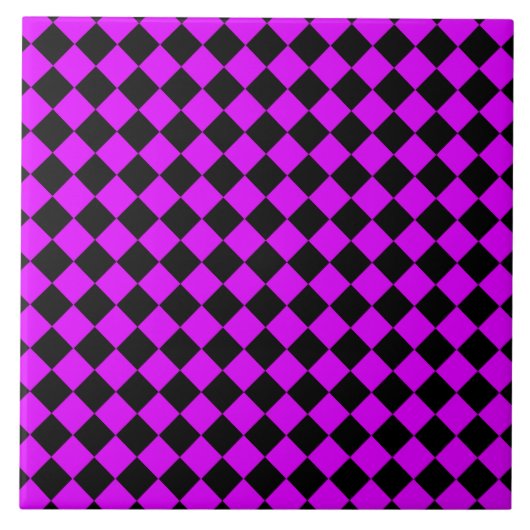 Motif diamant à carreaux noir violet (Devant)