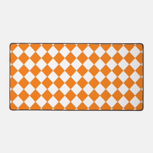 Motif diamant à carreaux orange et blanc (Recto)