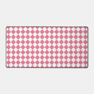Motif diamant à carreaux rose et blanc