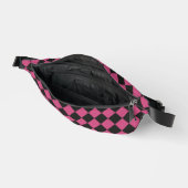 Motif diamant à carreaux rose noir (Ouvrir)