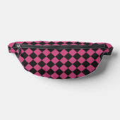 Motif diamant à carreaux rose noir (Poser)