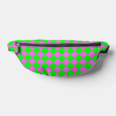 Motif diamant à carreaux rose vert (Poser)