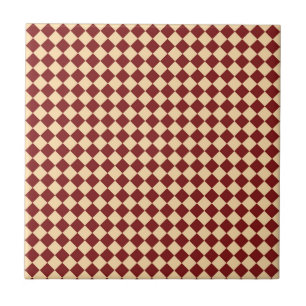 Motif diamant à carreaux rouge jaune