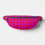 Motif Diamant à Carreaux Rouge Violet (Poser)