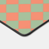 Motif diamant à carreaux vert olive rose saumon (Coin)