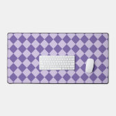 Motif diamant à carreaux violets (Clavier et souris)