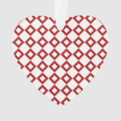 Motif Diamant blanc et rouge (dos)