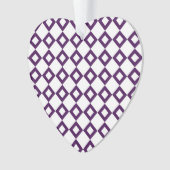 Motif diamant blanc et violet (devant)