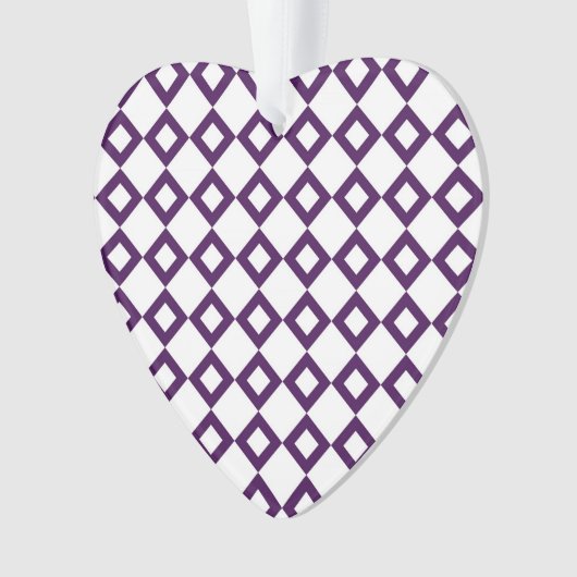 Motif diamant blanc et violet (devant)